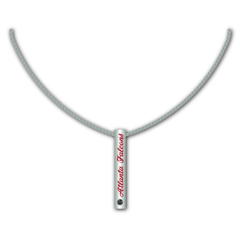 Atlanta Falcons Necklace Silver Bar - Special Order