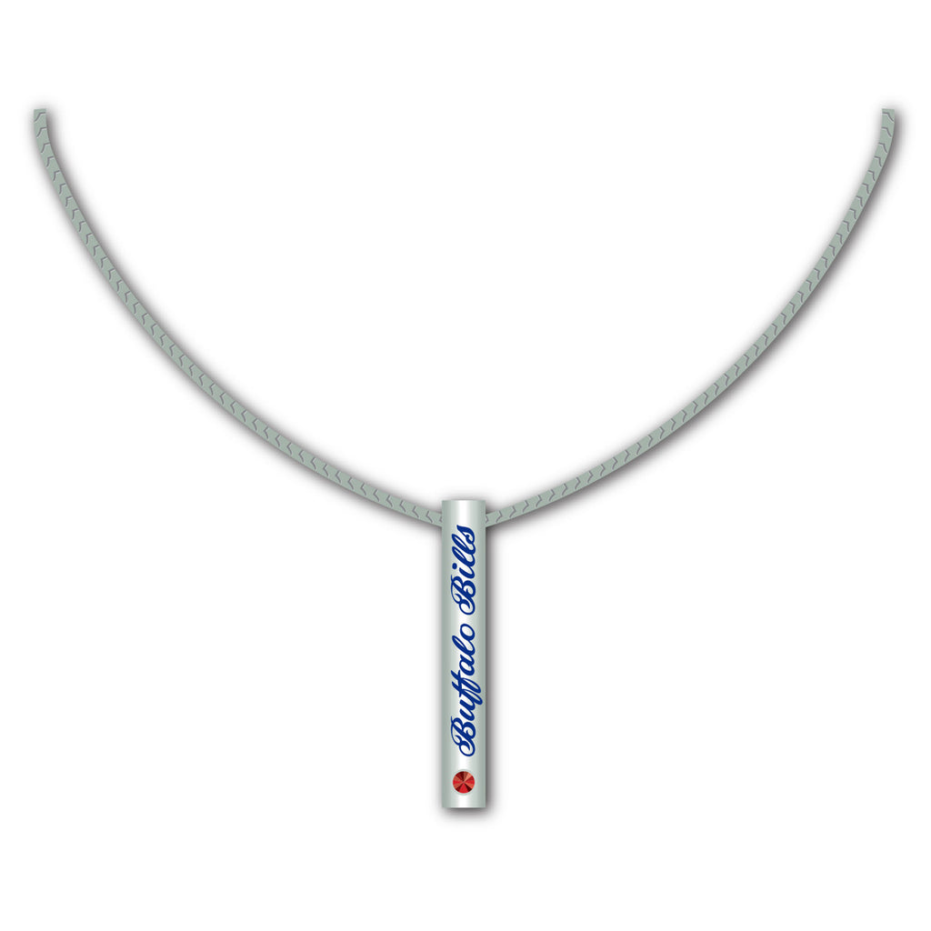 Buffalo Bills Necklace Silver Bar