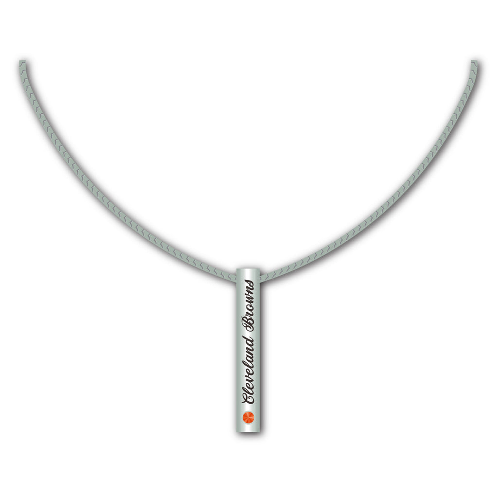 Cleveland Browns Necklace Silver Bar