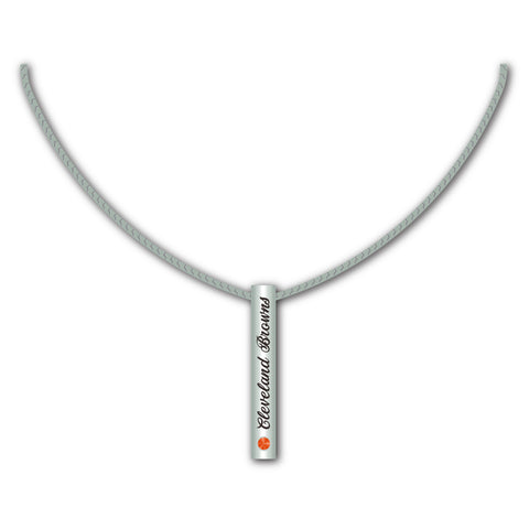 Cleveland Browns Necklace Silver Bar
