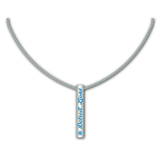 Detroit Lions Necklace Silver Bar