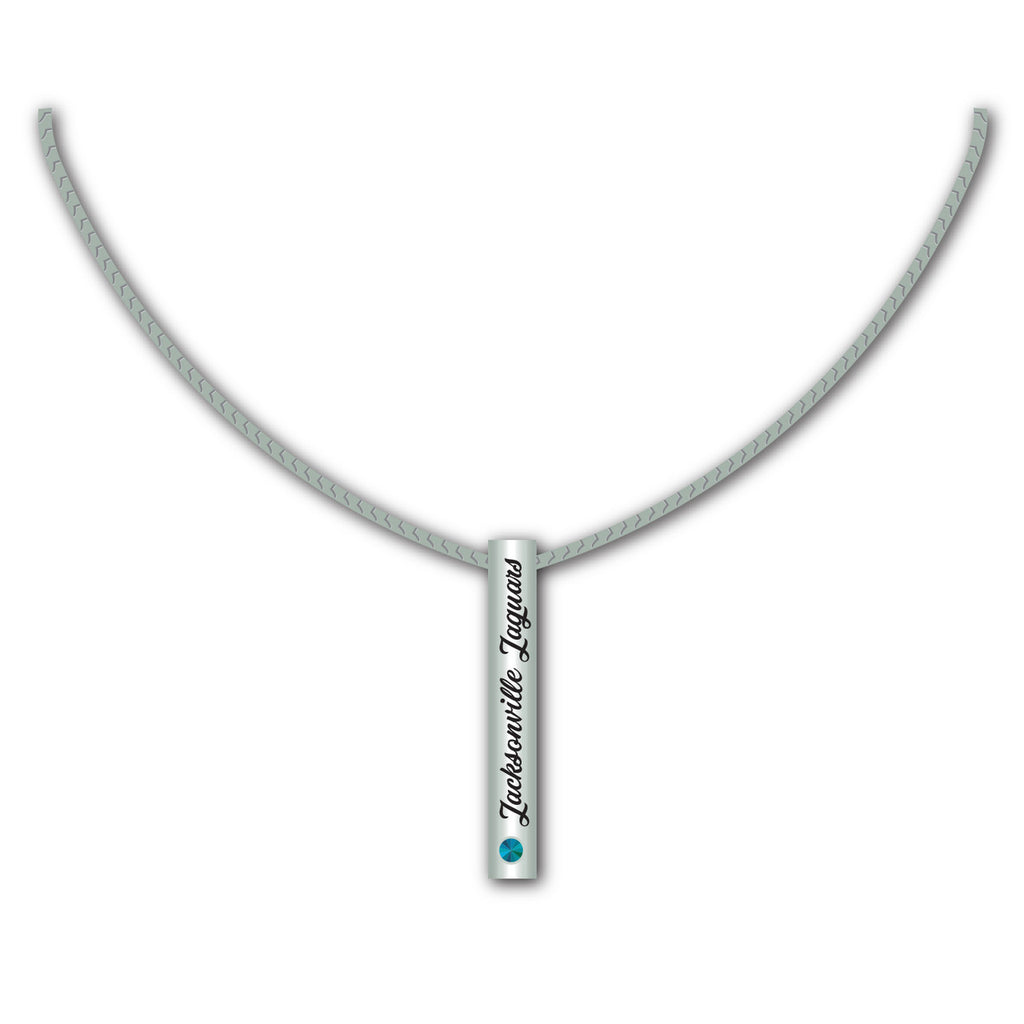 Jacksonville Jaguars Necklace Silver Bar