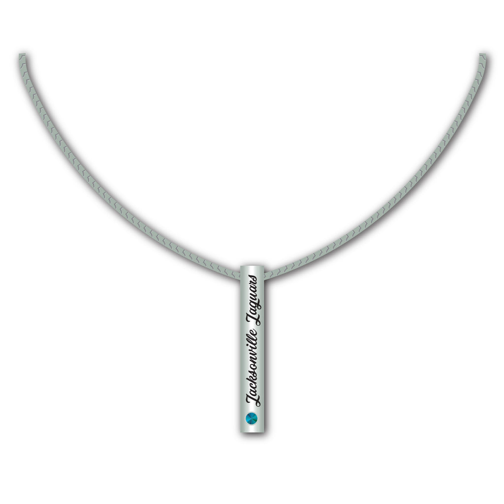 Jacksonville Jaguars Necklace Silver Bar