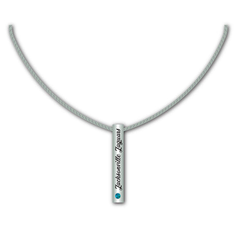 Jacksonville Jaguars Necklace Silver Bar