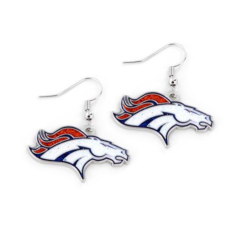 Denver Broncos Earrings Glitter Dazzle