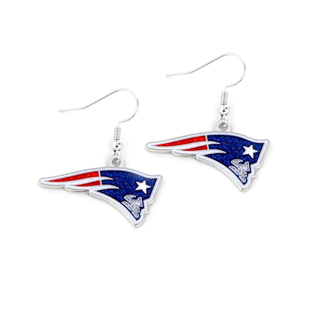 New England Patriots Earrings Glitter Dazzle