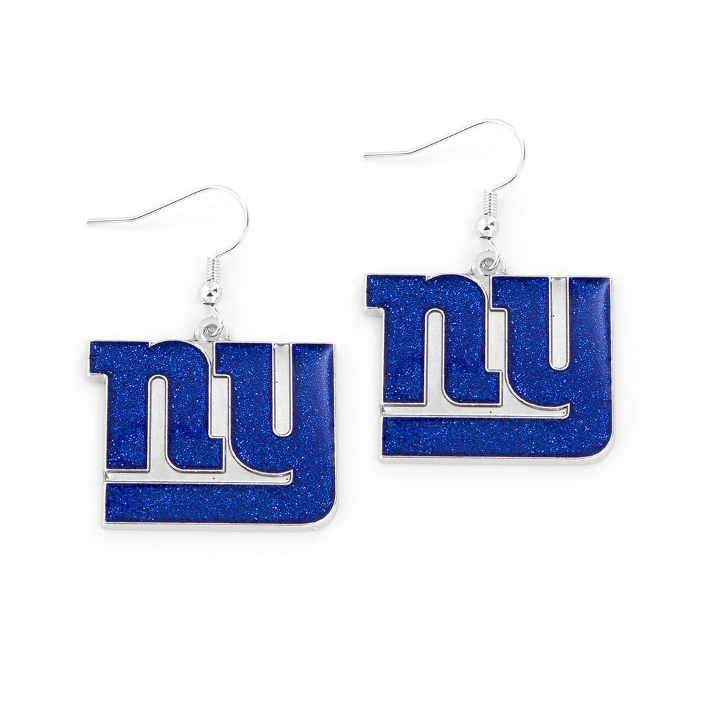 New York Giants Earrings Glitter Dazzle