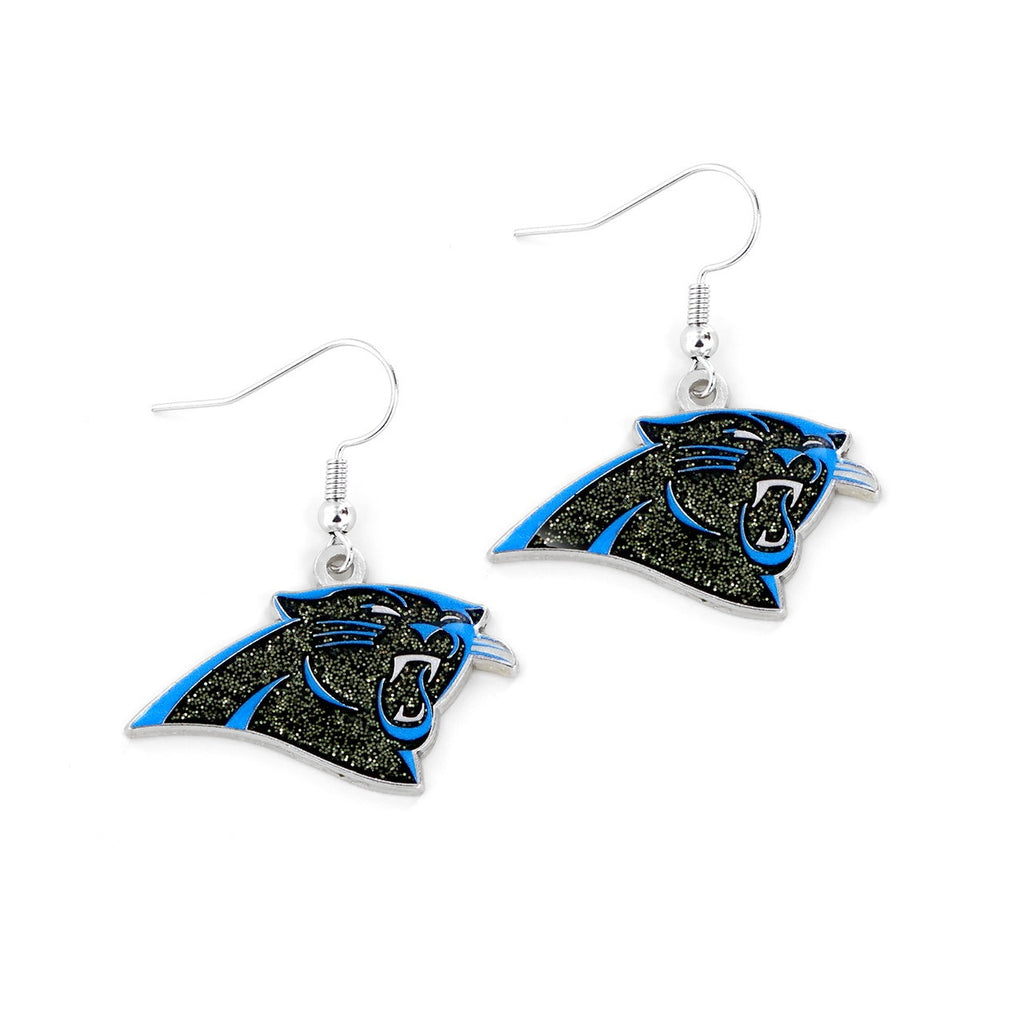 Carolina Panthers Earrings Glitter Dazzle