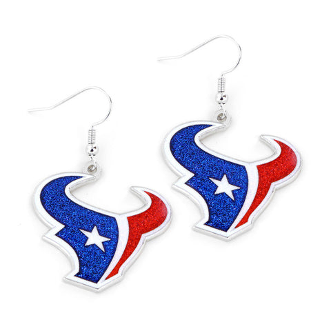 Houston Texans Earrings Glitter Dazzle