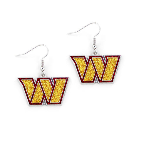 Washington Commanders Earrings Glitter Dazzle