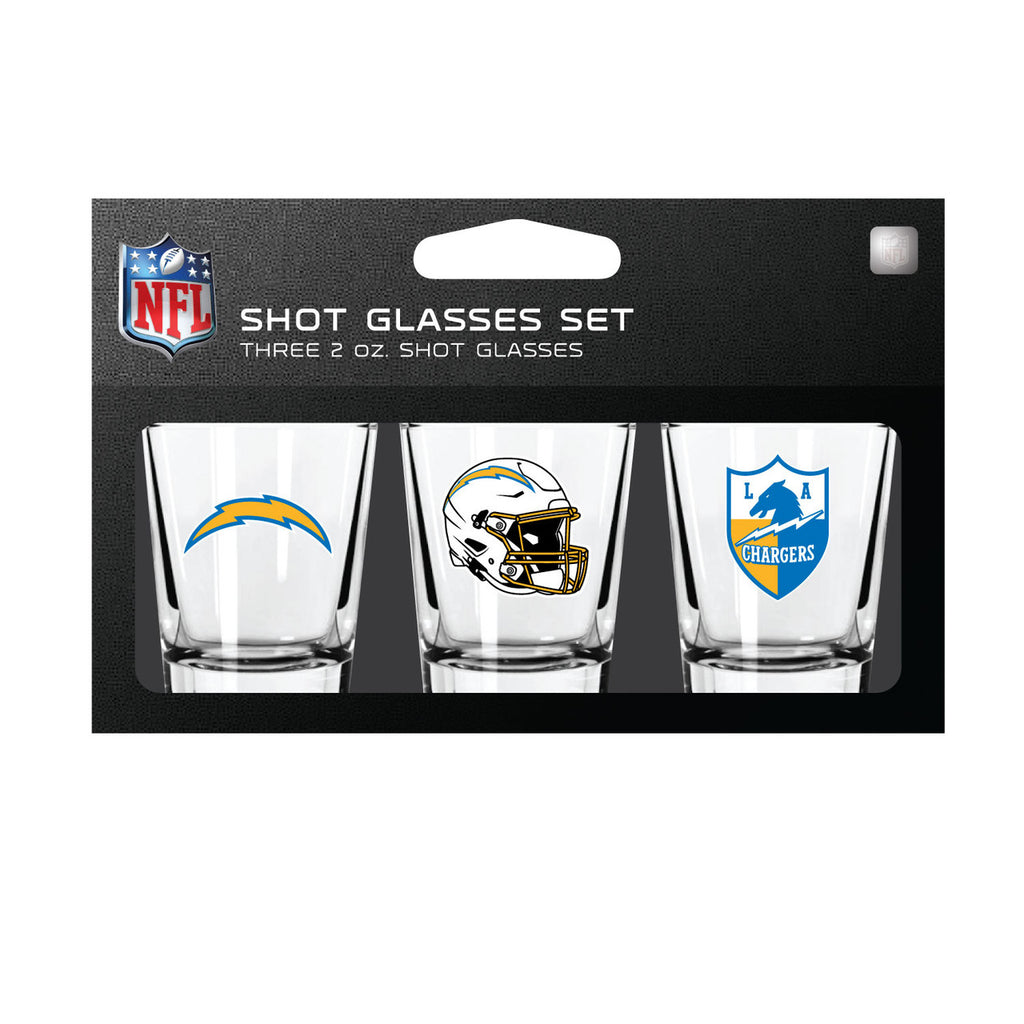 Los Angeles Chargers Shot Glass Set 3 Pack
