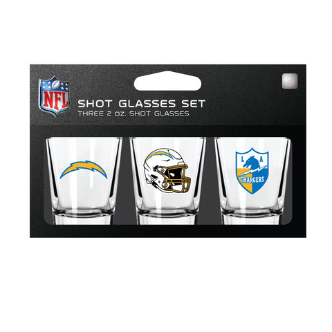 Los Angeles Chargers Shot Glass Set 3 Pack