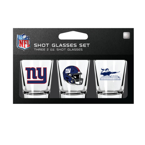 New York Giants Shot Glass Set 3 Pack