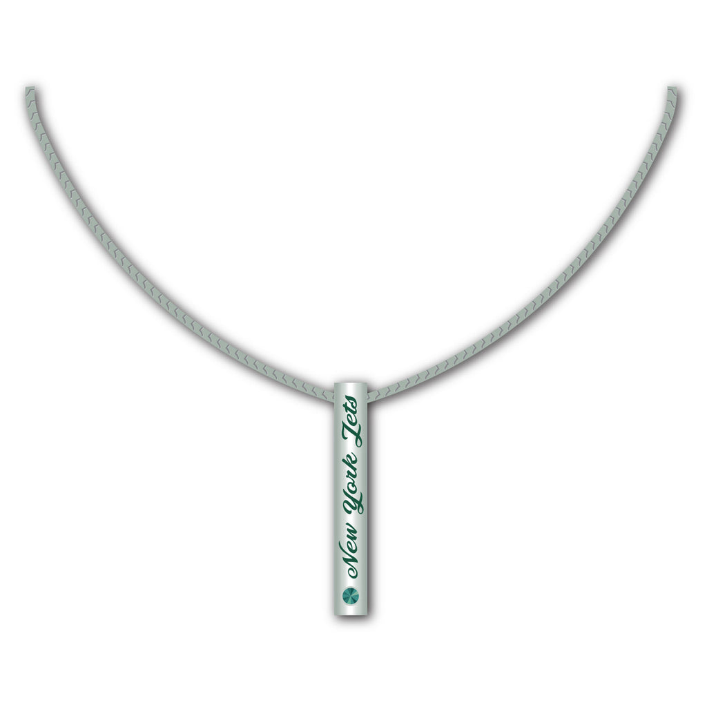 New York Jets Necklace Silver Bar