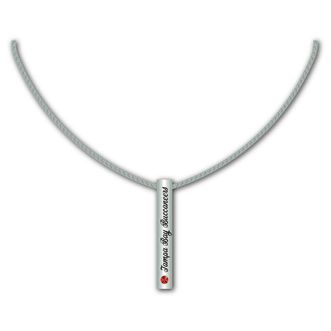 Tampa Bay Buccaneers Necklace Silver Bar - Special Order