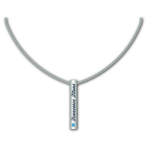 Tennessee Titans Necklace Silver Bar