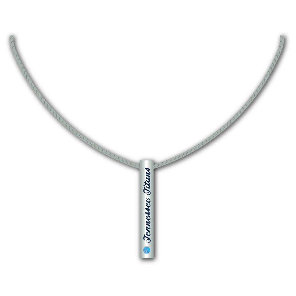 Tennessee Titans Necklace Silver Bar