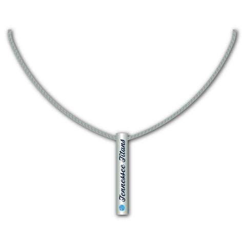 Tennessee Titans Necklace Silver Bar