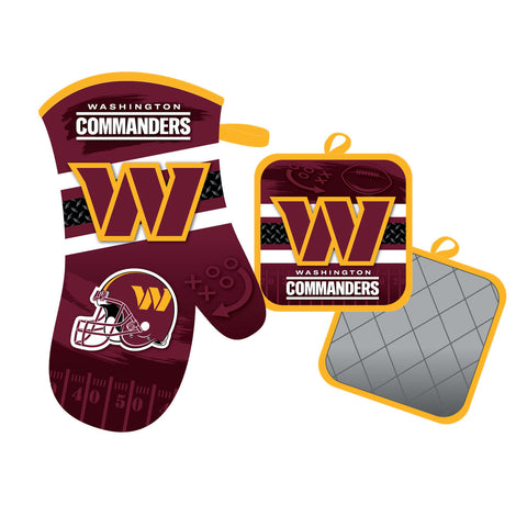 Washington Commanders Oven Mitt and Pot Holder Set