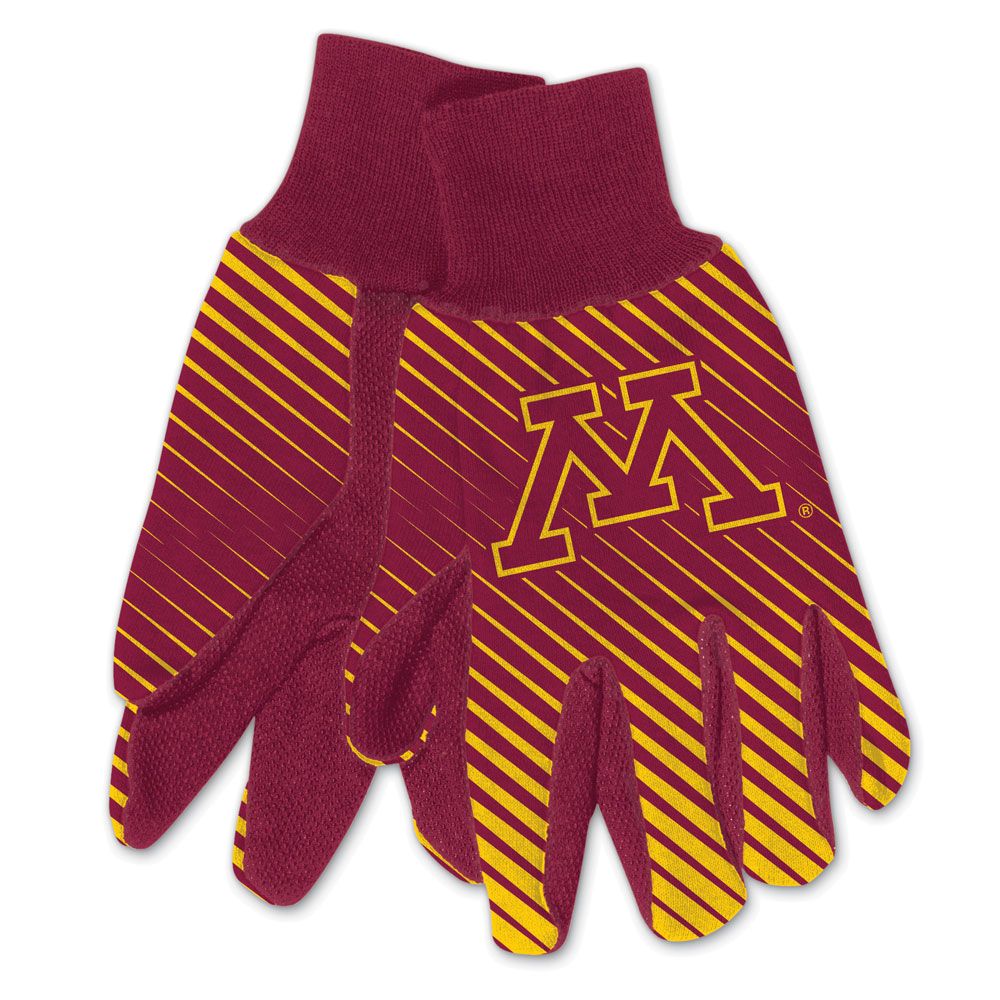 Minnesota Golden Gophers Gloves Two Tone Style Adult Size - Special Order