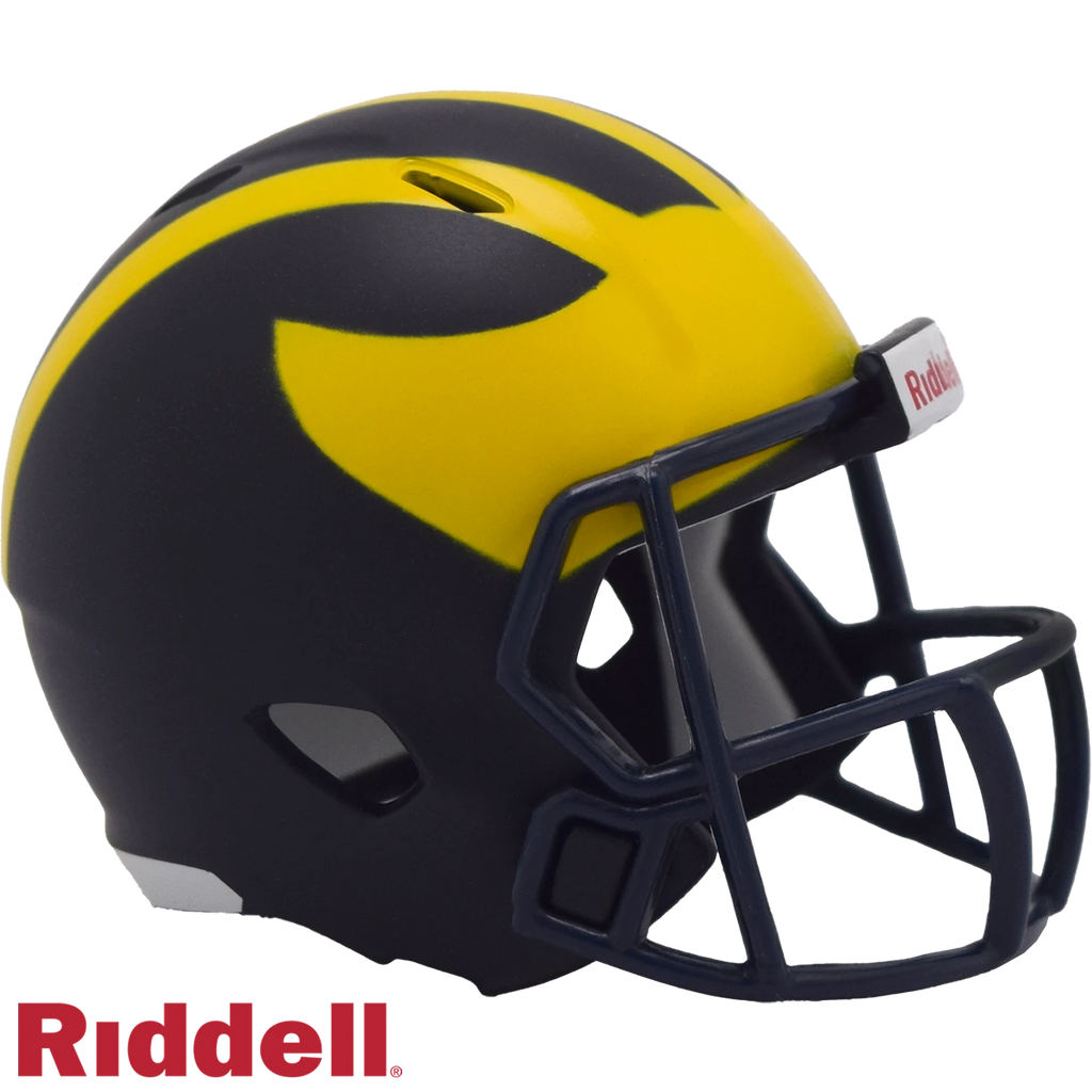 Michigan Wolverines Helmet Riddell Pocket Pro Speed Style