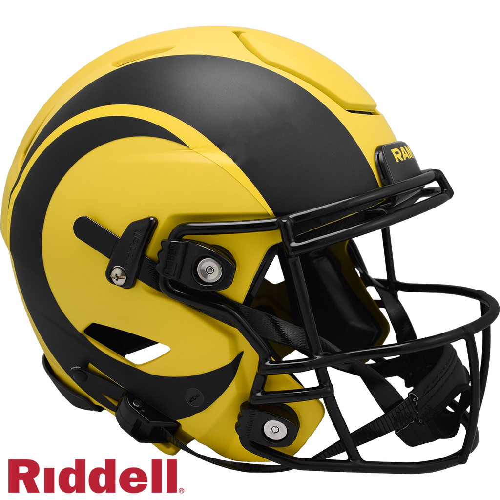Los Angeles Rams Helmet Riddell Authentic Full Size SpeedFlex Style Rave Alternate