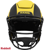 Los Angeles Rams Helmet Riddell Authentic Full Size SpeedFlex Style Rave Alternate