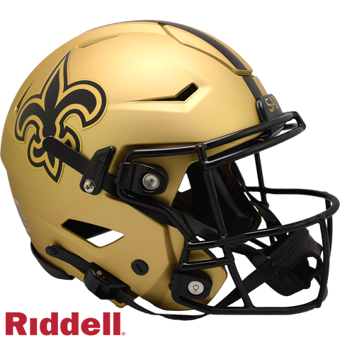 New Orleans Saints Helmet Riddell Authentic Full Size SpeedFlex Style Rave Alternate