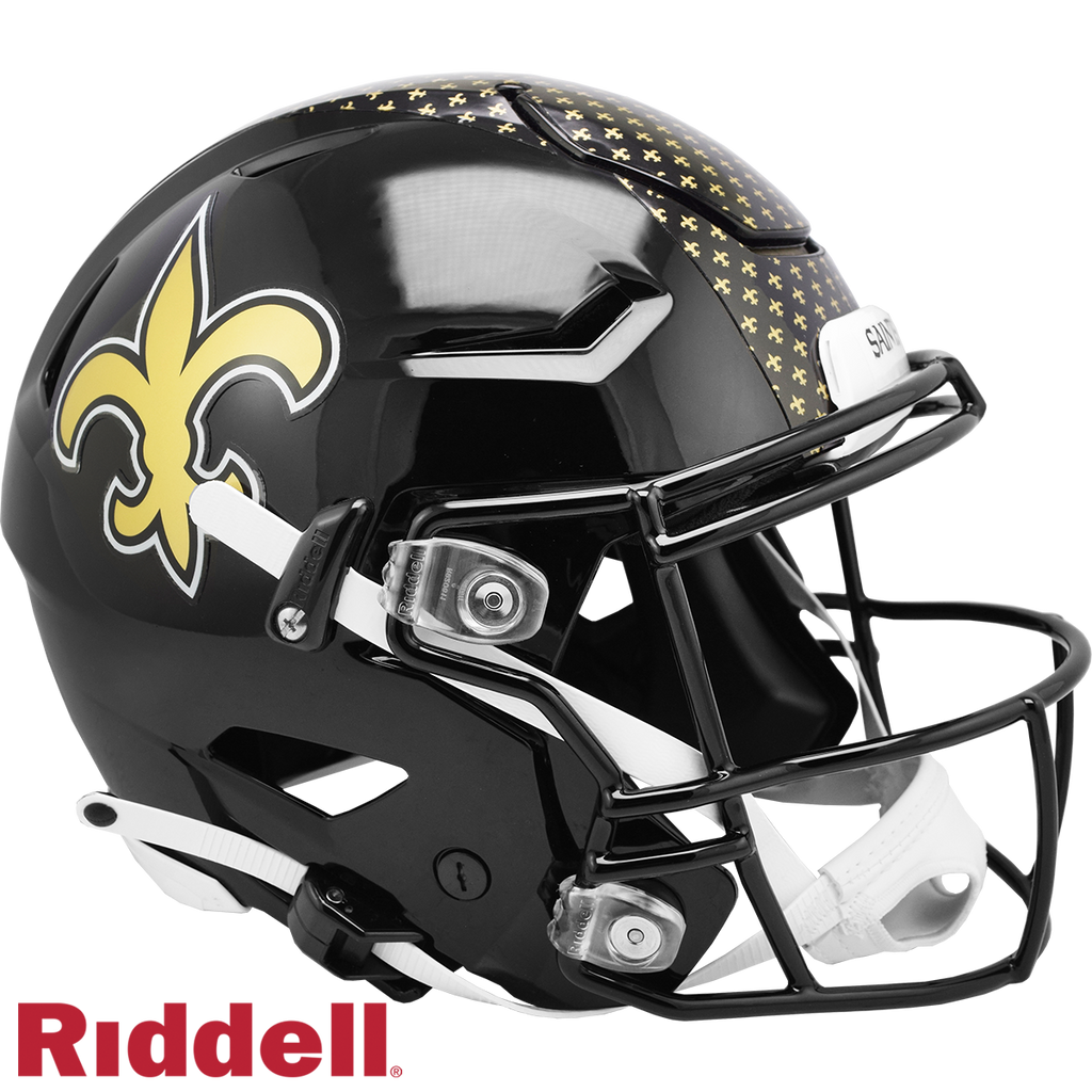 New Orleans Saints Helmet Riddell Authentic Full Size SpeedFlex Style On-Field Alternate - Special Order