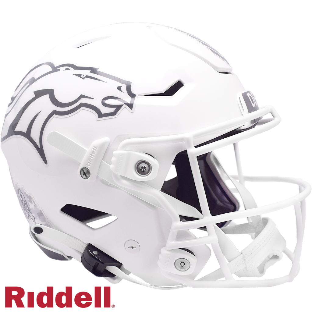 Denver Broncos Helmet Riddell Authentic Full Size SpeedFlex Style Salute To Service 2024
