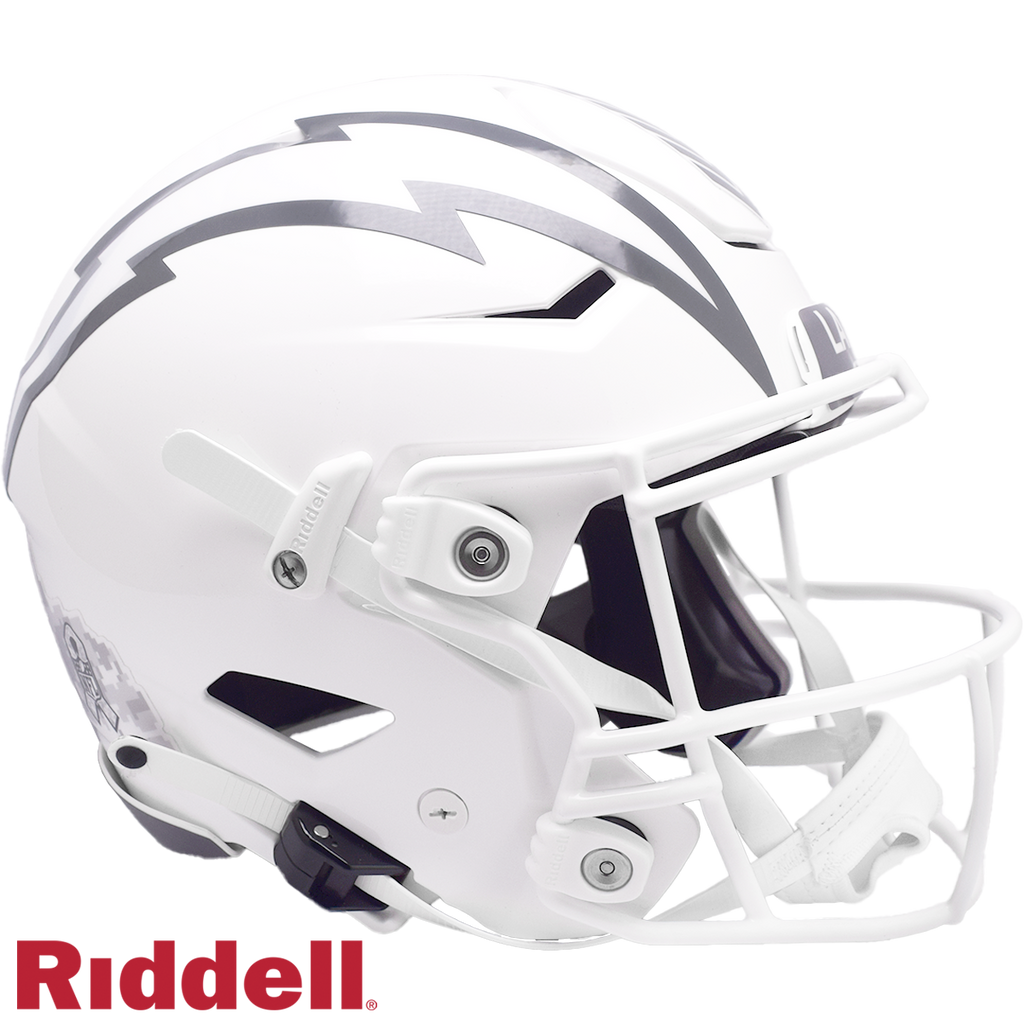 Los Angeles Chargers Helmet Riddell Authentic Full Size SpeedFlex Style Salute To Service 2024