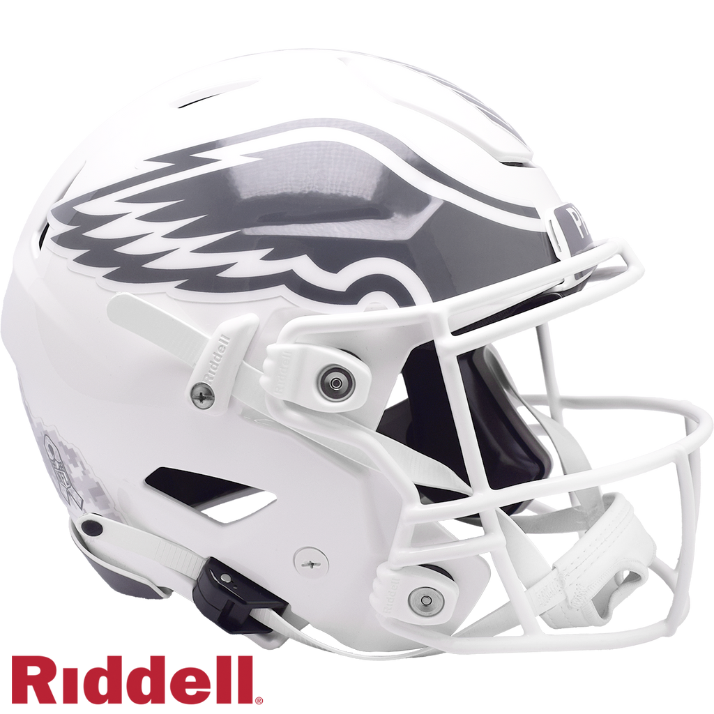 Philadelphia Eagles Helmet Riddell Authentic Full Size SpeedFlex Style Salute To Service 2024