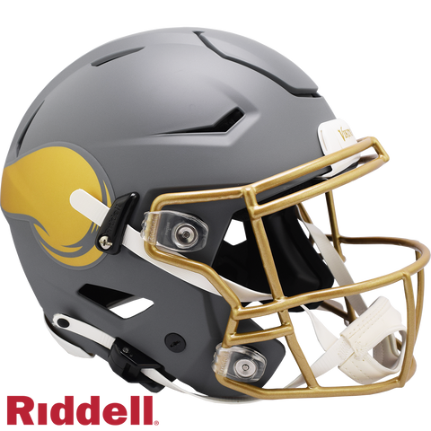 Minnesota Vikings Helmet Riddell Authentic Full Size SpeedFlex Style Slate Alternate