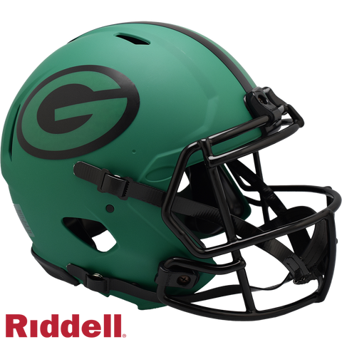 Green Bay Packers Helmet Riddell Authentic Full Size Speed Style Rave Alternate