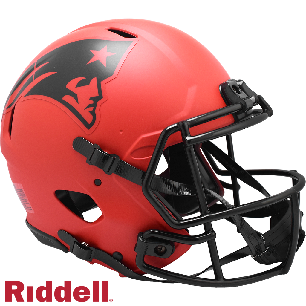 New England Patriots Helmet Riddell Authentic Full Size Speed Style Rave Alternate
