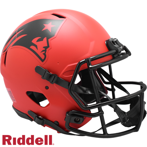 New England Patriots Helmet Riddell Authentic Full Size Speed Style Rave Alternate