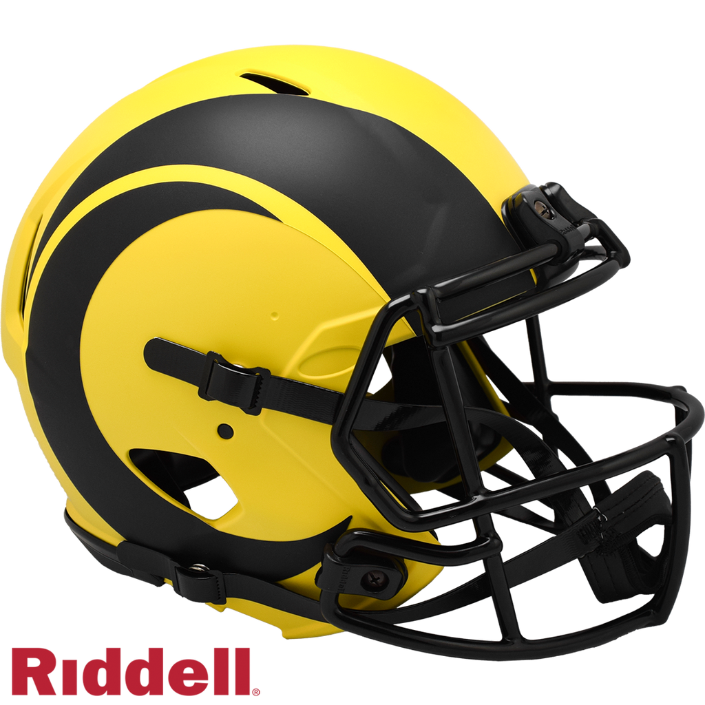 Los Angeles Rams Helmet Riddell Authentic Full Size Speed Style Rave Alternate