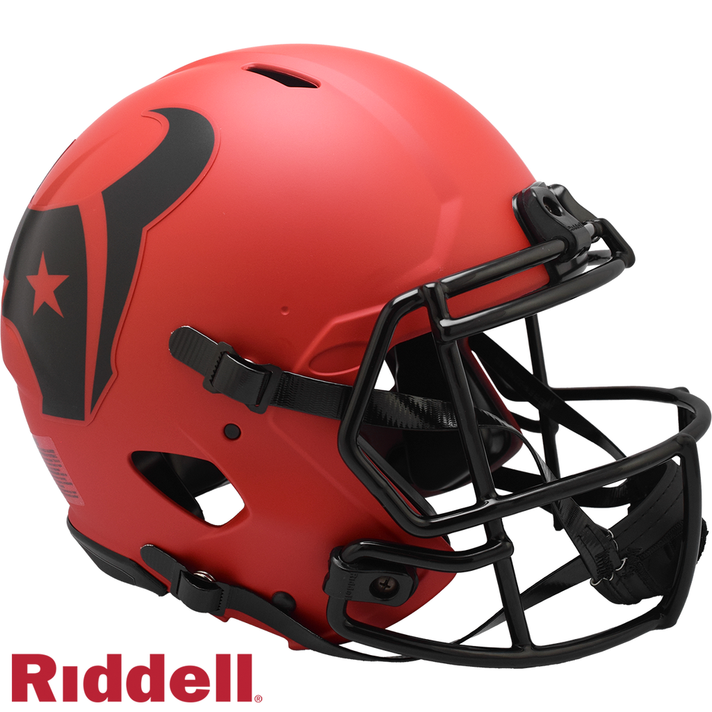 Houston Texans Helmet Riddell Authentic Full Size Speed Style Rave Alternate