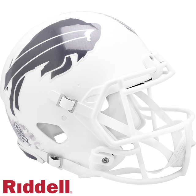 Buffalo Bills Helmet Riddell Authentic Full Size Speed Style Salute To Service 2024