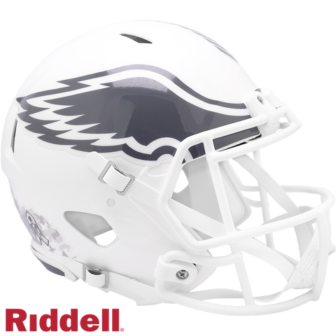 Philadelphia Eagles Helmet Riddell Authentic Full Size Speed Style Salute To Service 2024