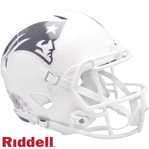 New England Patriots Helmet Riddell Authentic Full Size Speed Style Salute To Service 2024