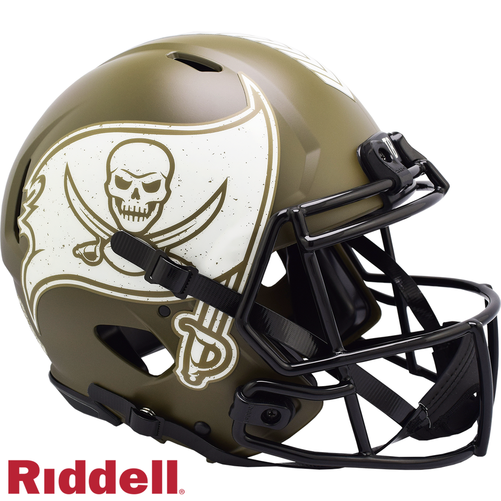Tampa Bay Buccaneers Helmet Riddell Authentic Full Size Speed Style Salute To Service 2022