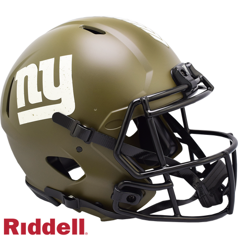 New York Giants Helmet Riddell Authentic Full Size Speed Style Salute To Service 2022