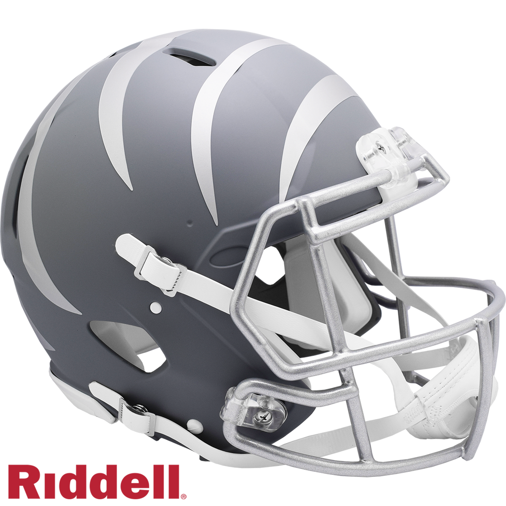 Cincinnati Bengals Helmet Riddell Authentic Full Size Speed Style Slate Alternate