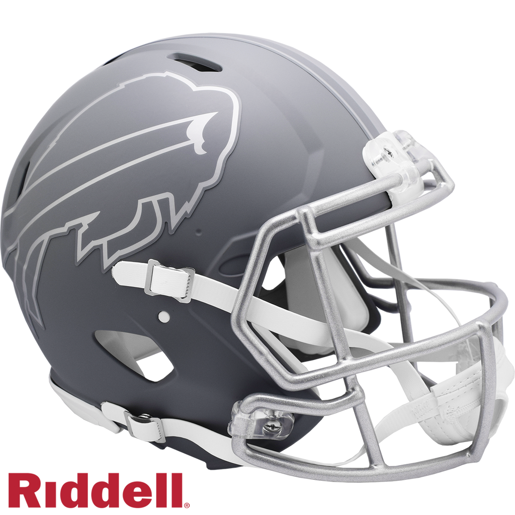 Buffalo Bills Helmet Riddell Authentic Full Size Speed Style Slate Alternate