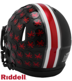 Ohio State Buckeyes Helmet Riddell Replica Mini Speed Style Black Alternate