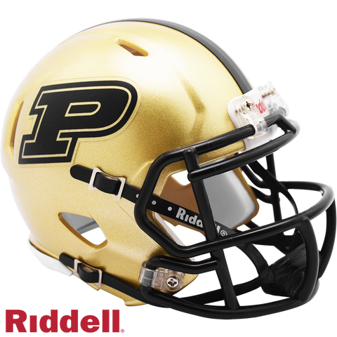 Purdue Boilermakers Helmet Riddell Replica Mini Speed Style Gold