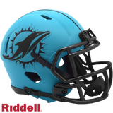 Miami Dolphins Helmet Riddell Replica Mini Speed Style Rave Alternate