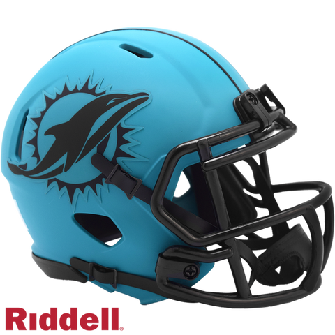 Miami Dolphins Helmet Riddell Replica Mini Speed Style Rave Alternate