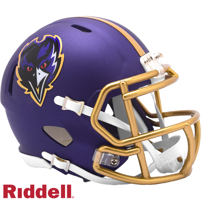 Baltimore Ravens Helmet Riddell Replica Mini Speed Style On-Field Alternate 2024
